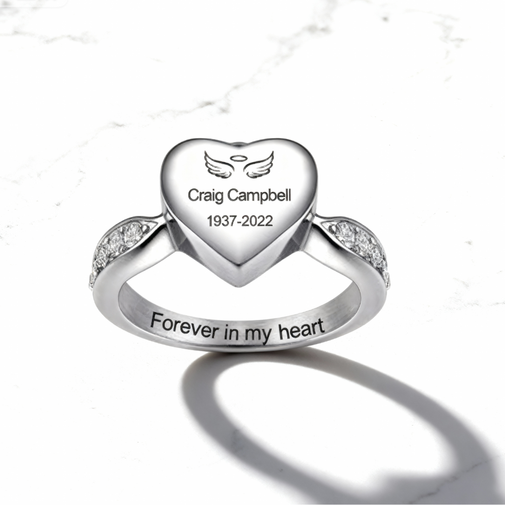 Personalized Bone Ashes Ring