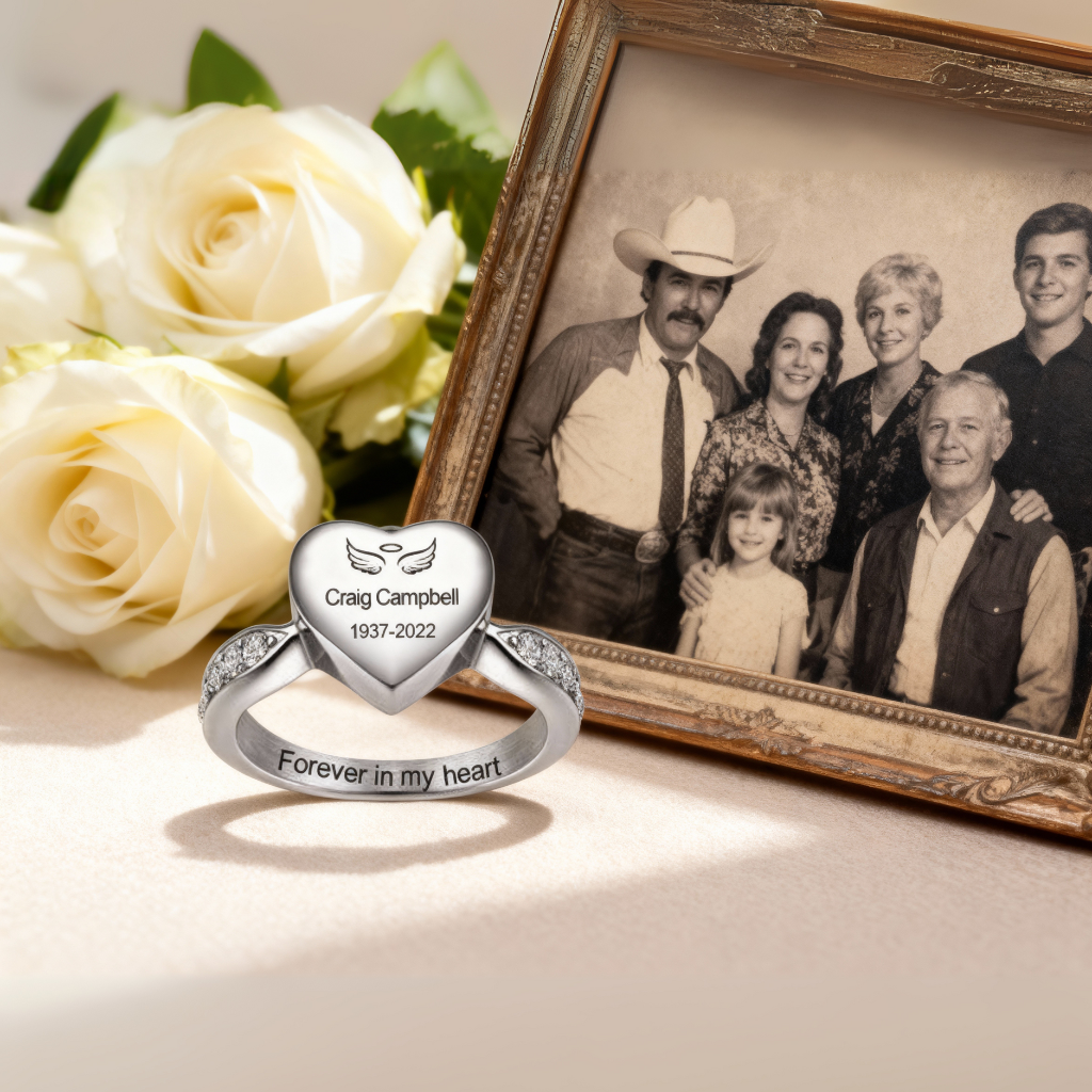 Personalized Bone Ashes Ring
