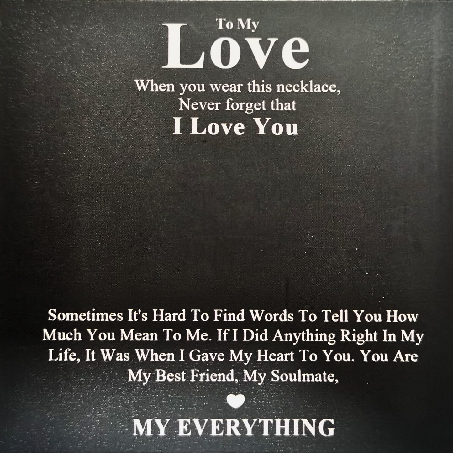 Family's Love Engraved Pendant with LED Gift Box
