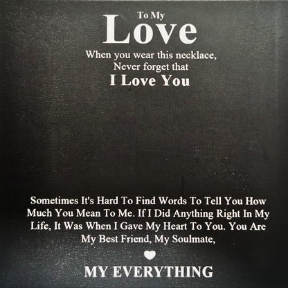 Family's Love Engraved Pendant with LED Gift Box